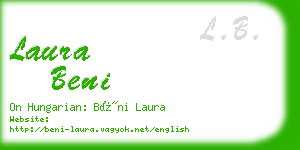 laura beni business card